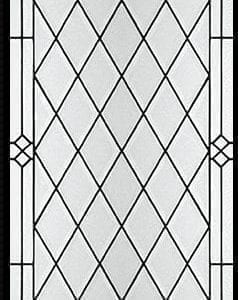 Diana Stained Glass Door Insert