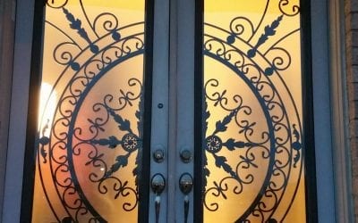 How Private is a Wrought Iron Door Insert